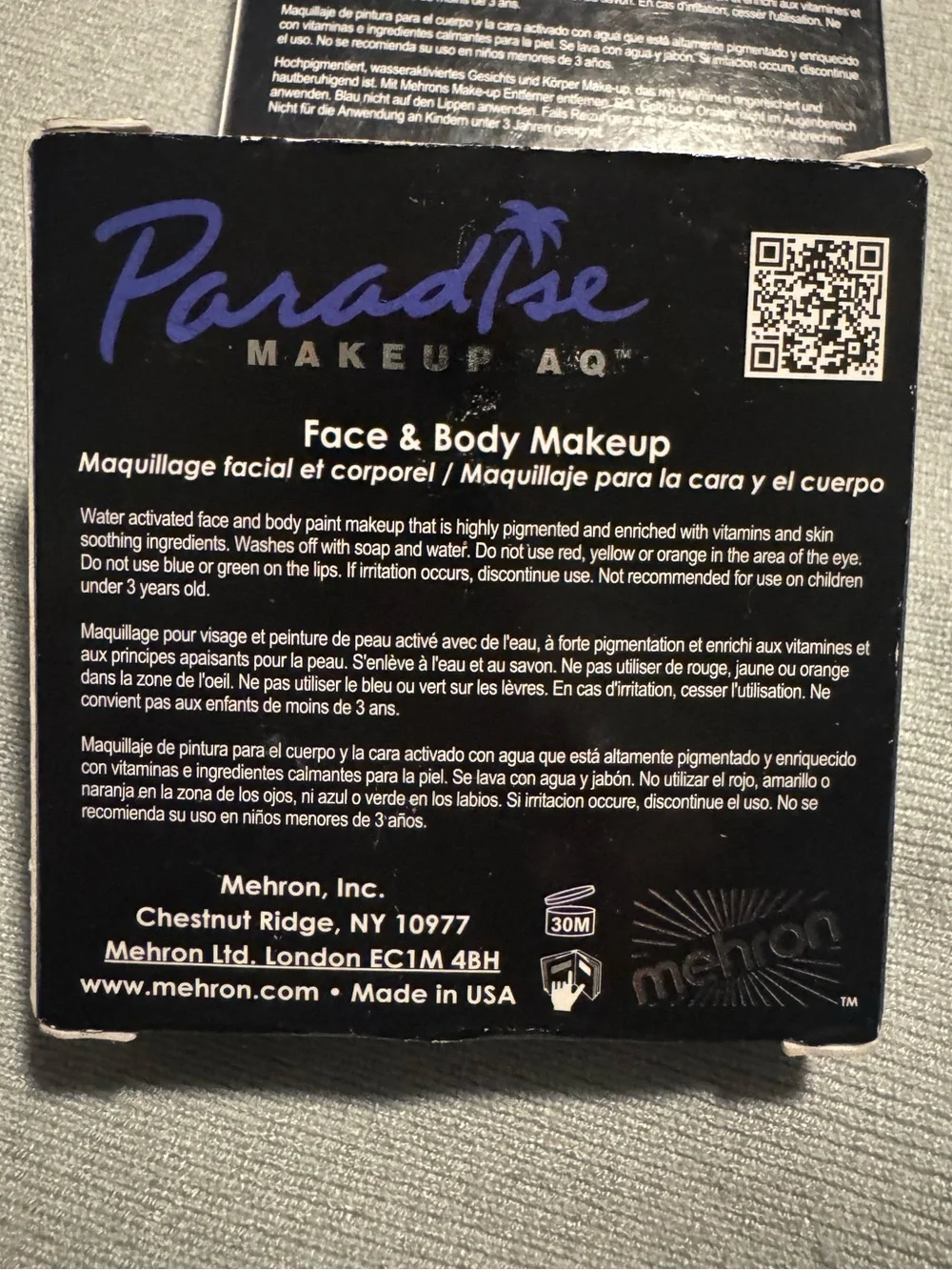 Mehron makeup paradise